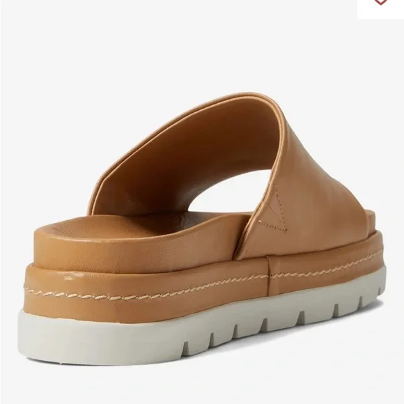 NWT J/SLIDES BIBBY Nude Leather Sandal - Picture 2 of 15